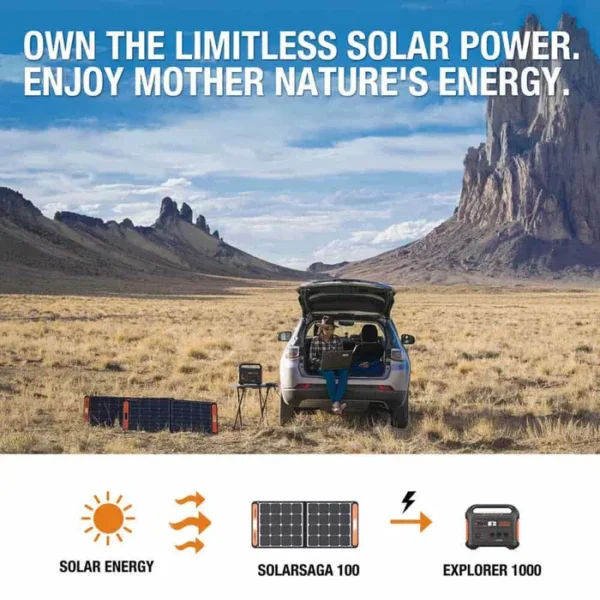 Jackery Solar Generator 1000 with Solar Saga - Image 6