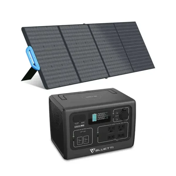 BLUETTI EB55 + 1*PV120 Home Solar Generator