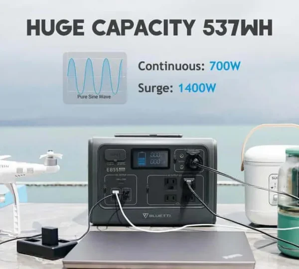 BLUETTI EB55 + 1*PV120 Home Solar Generator - Image 13