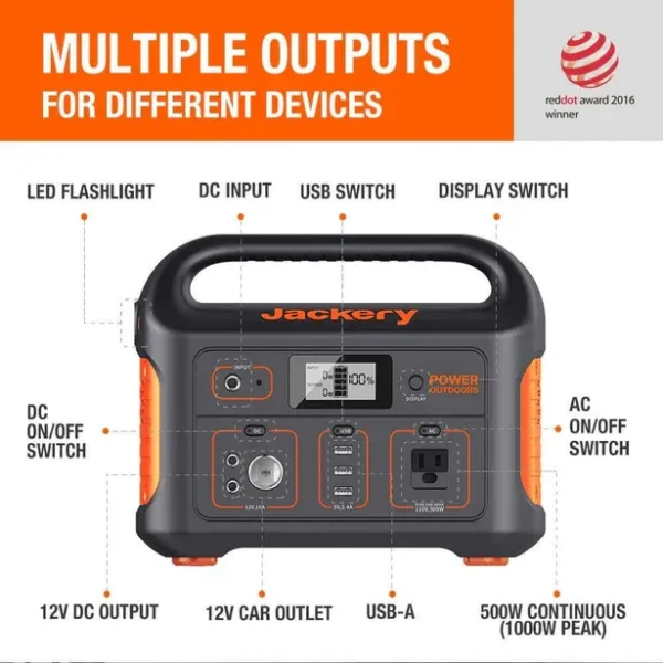 Jackery Explorer 550 Portable Power Station - Image 3
