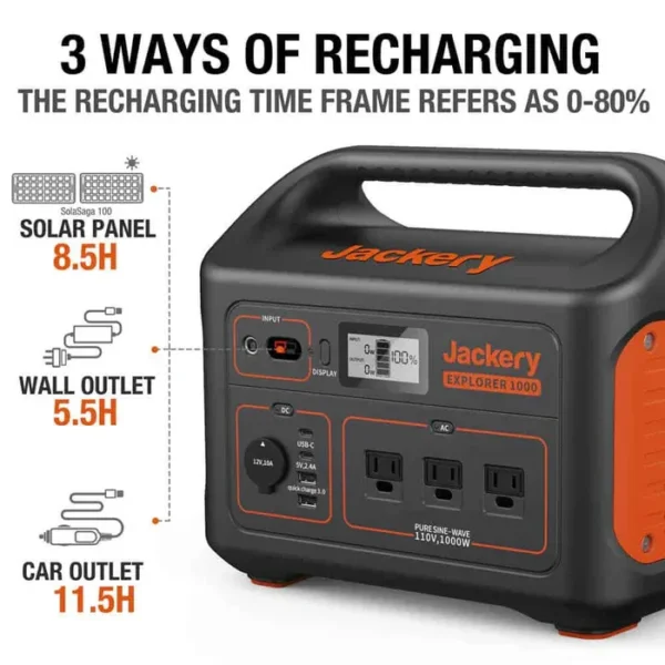 Jackery Solar Generator 1000 with Solar Saga - Image 2