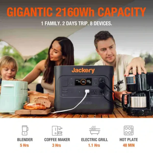 Jackery Solar Generator 2000 Pro with SolarSaga 200W - Image 4