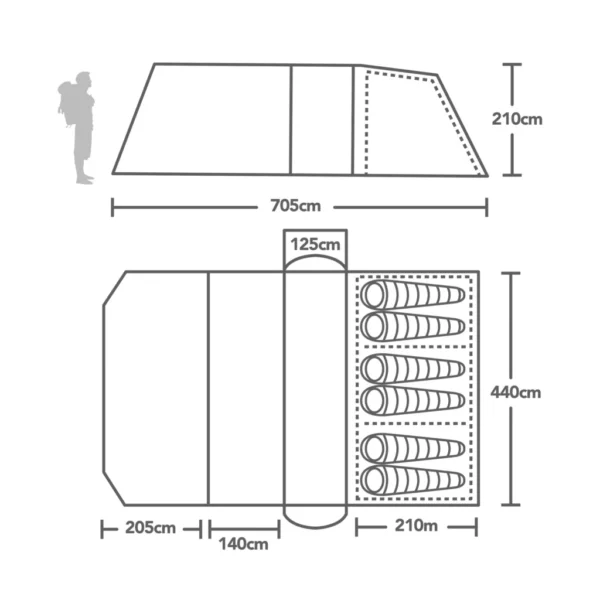VANGO Alderley TC 650XL Air Tent - Image 3