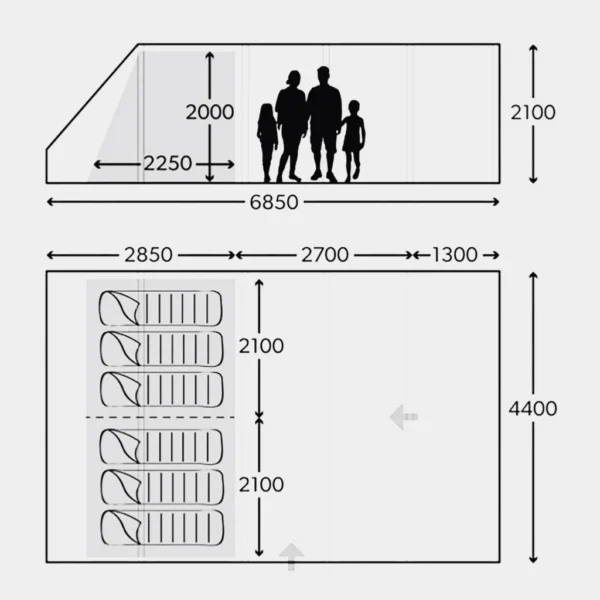 Rarotonga FTT 601 REDUX Inflatable Tent